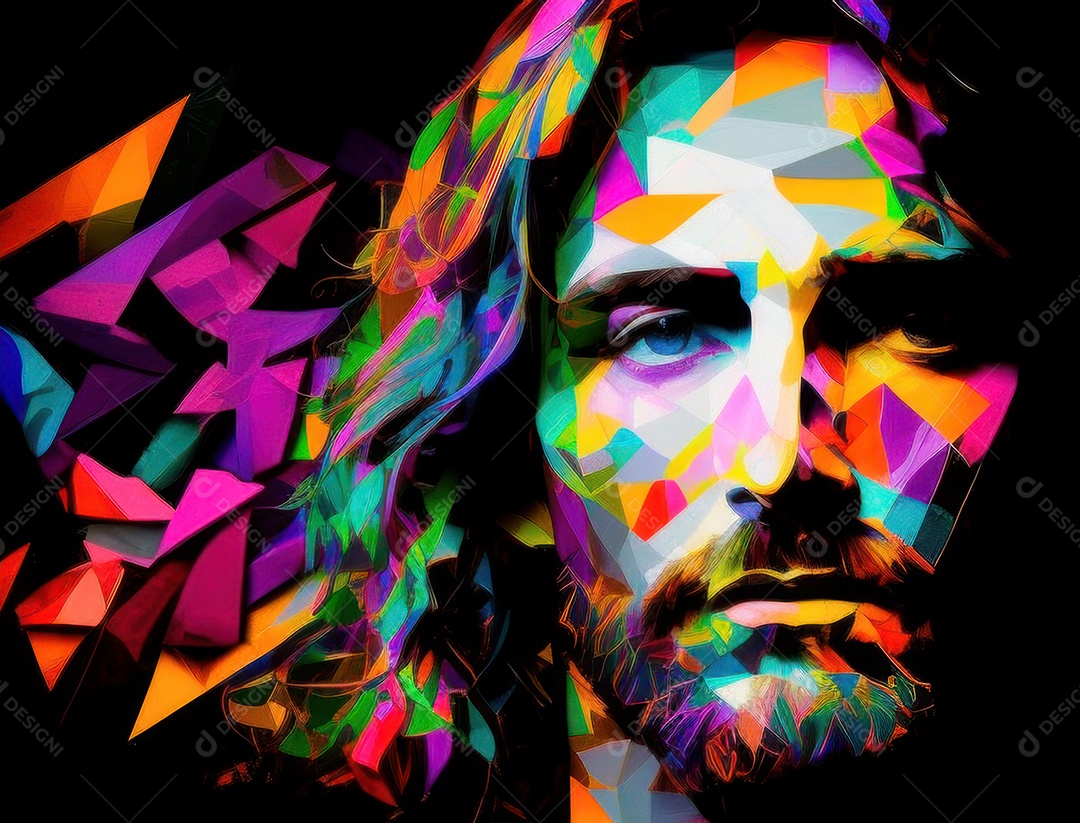 Pintura de óleo de Jesus Cristo.