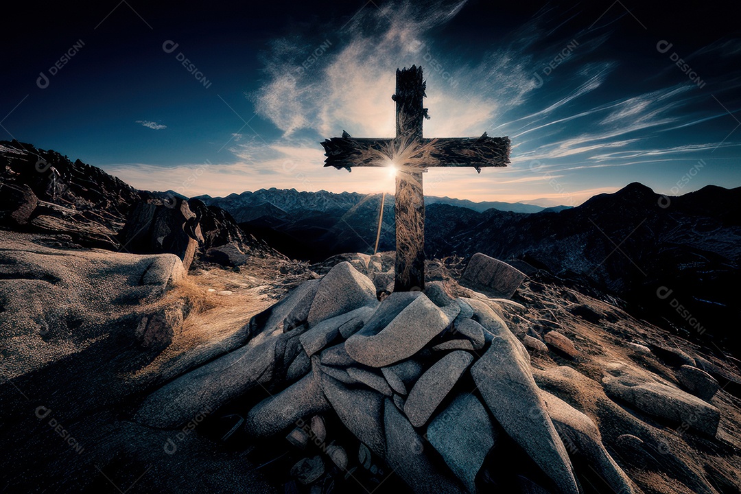 Cruz Realística de Jesus Cristo.