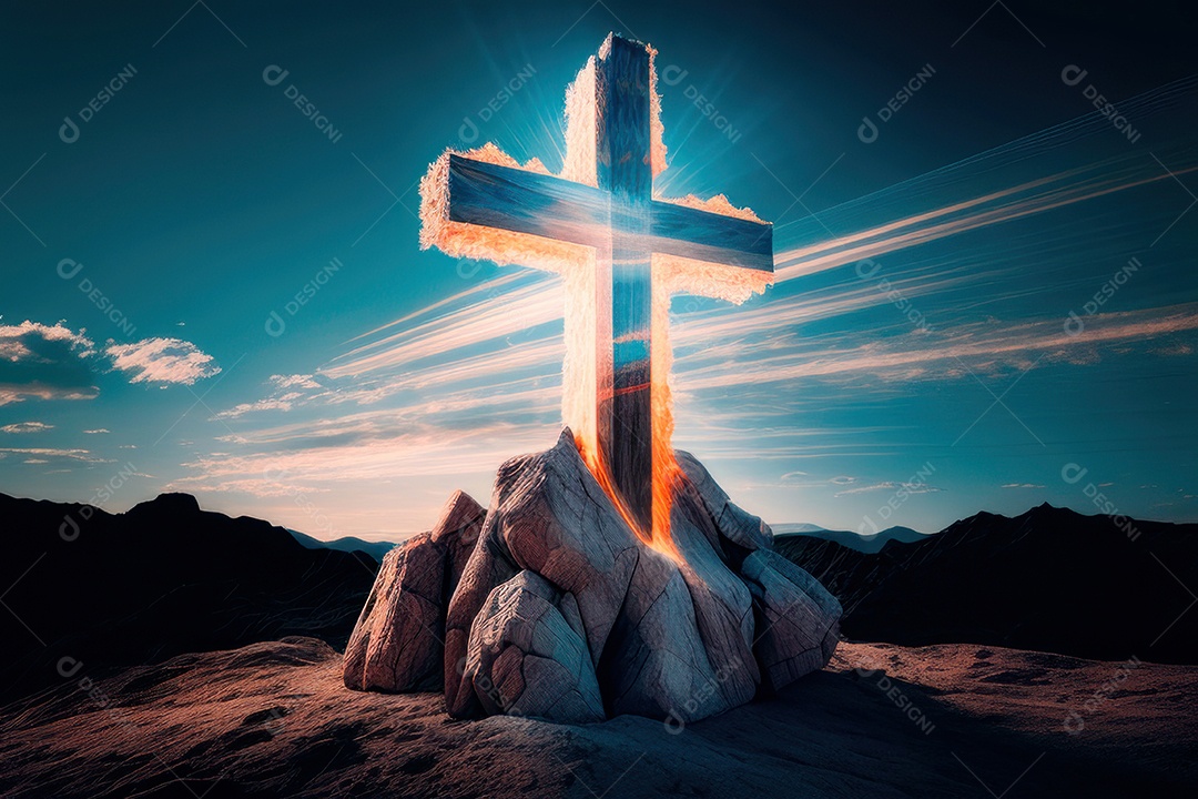 Cruz Realística de Jesus Cristo.