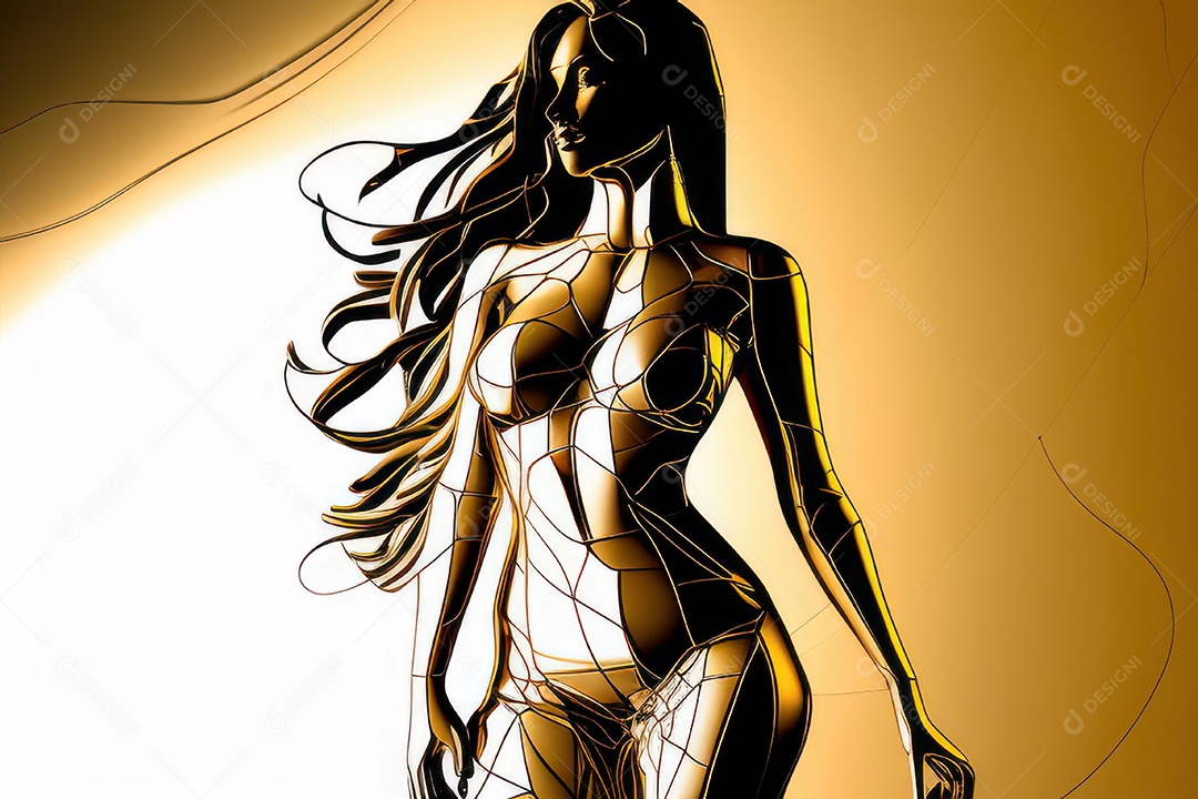 ilustração 3D de mulher Dia Das Mulheres.