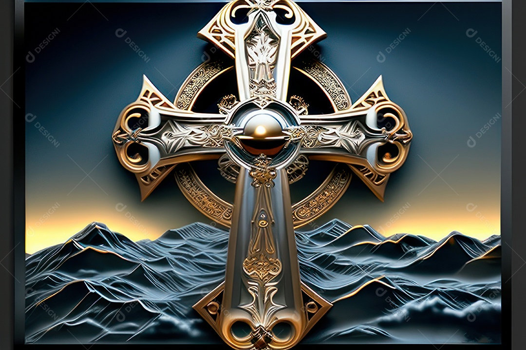 Cruz Realística de Jesus Cristo.