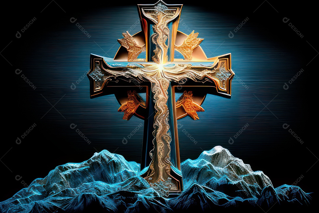 Cruz Realística de Jesus Cristo.