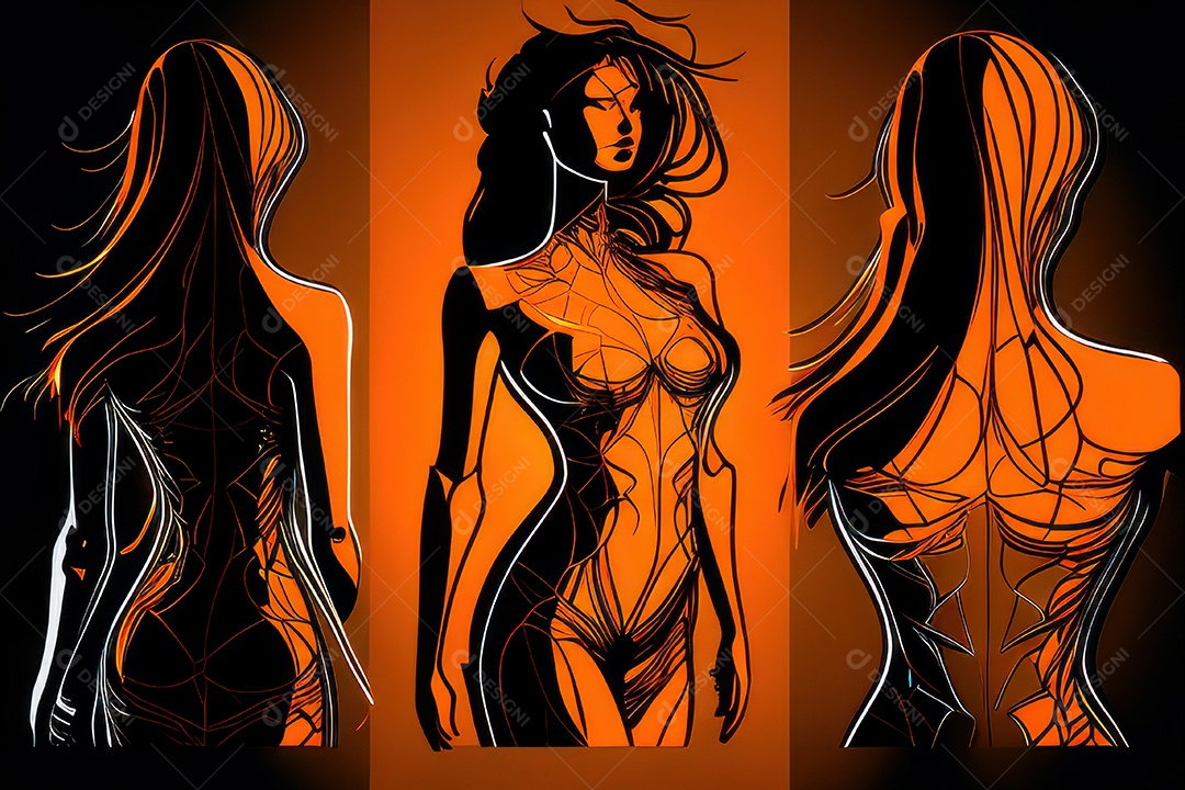 ilustração 3D de mulher Dia Das Mulheres.