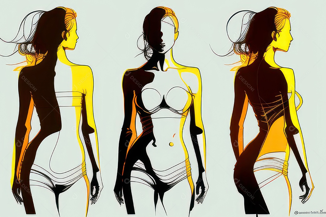 ilustração 3D de mulher Dia Das Mulheres.