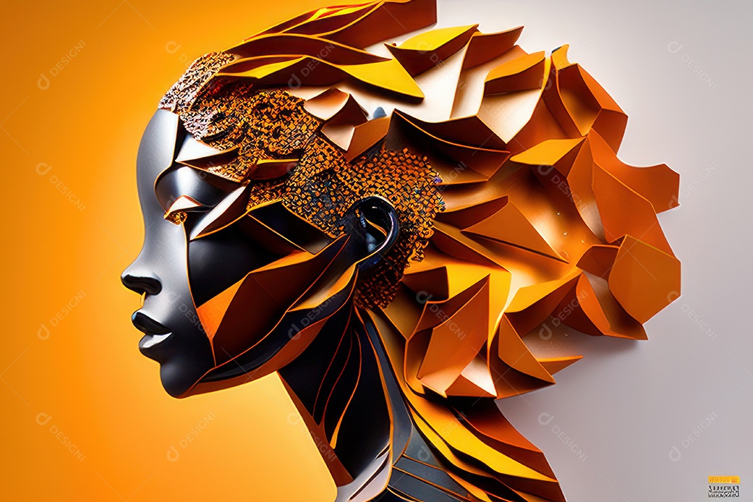 ilustração 3D de mulher Dia Das Mulheres.