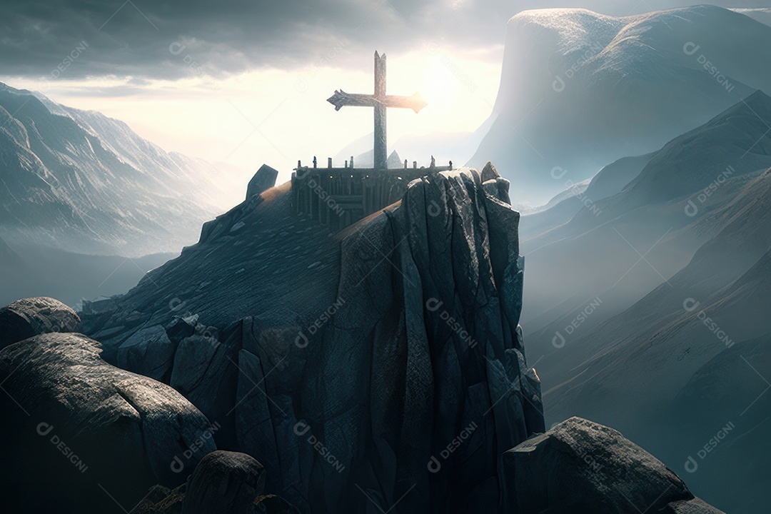 Cruz Realística de Jesus Cristo.