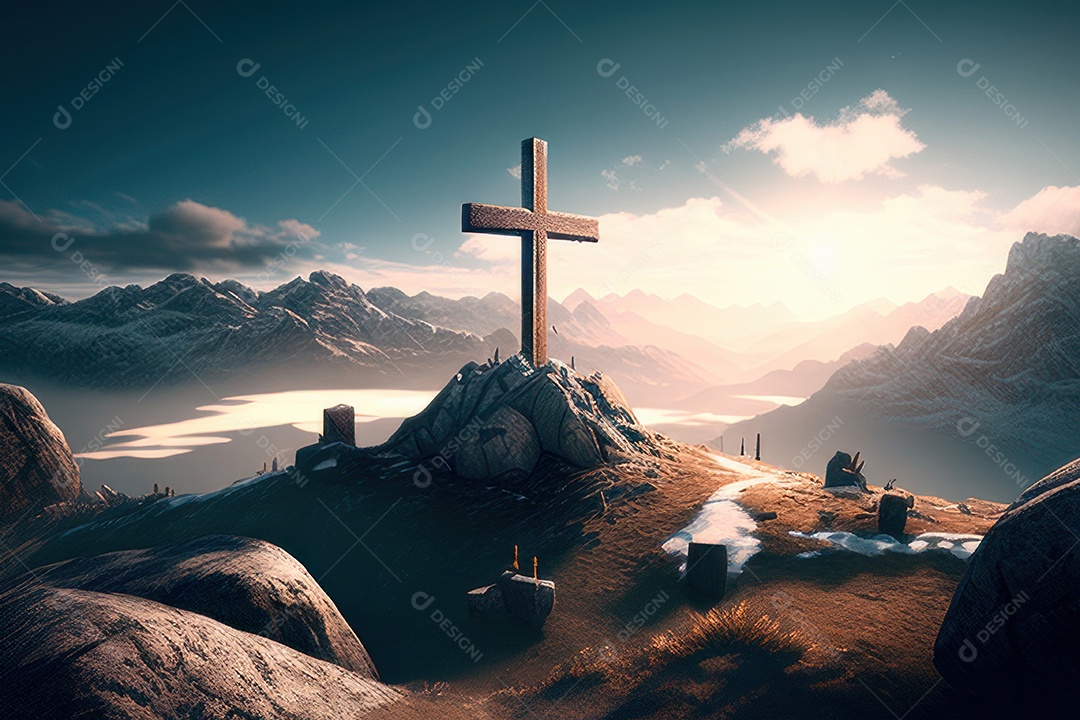 Cruz Realística de Jesus Cristo.