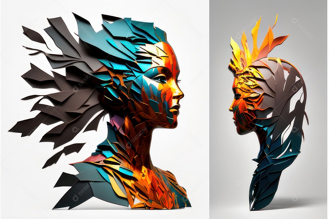 ilustração 3D de mulher Dia Das Mulheres.