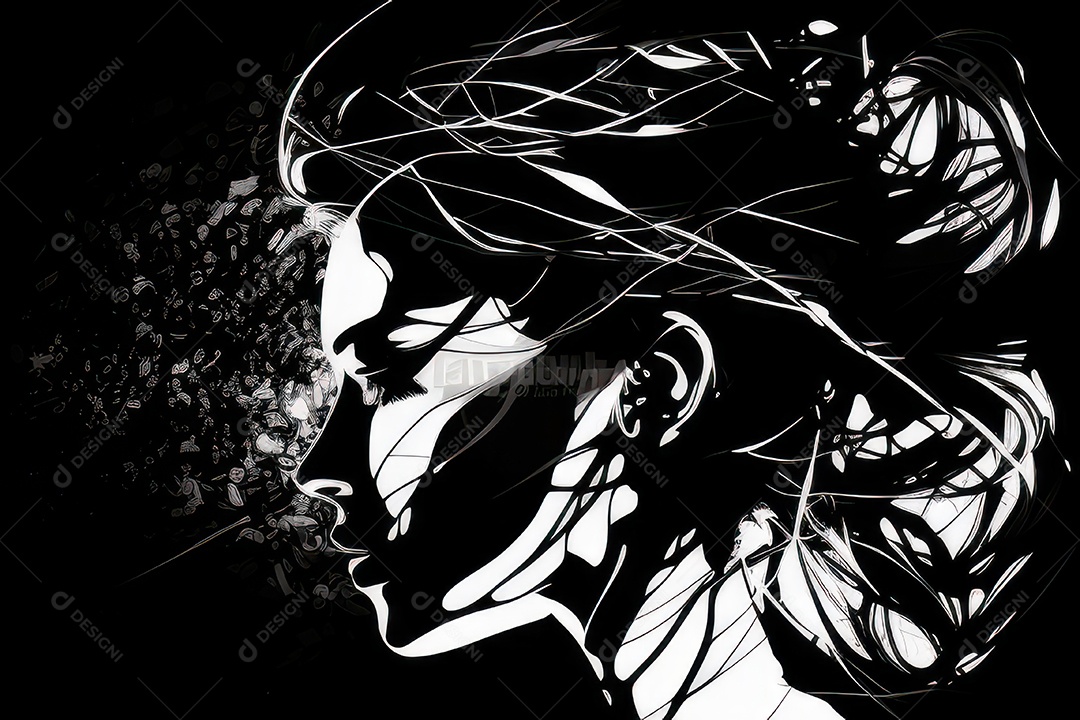 ilustração 3D de mulher Dia Das Mulheres.