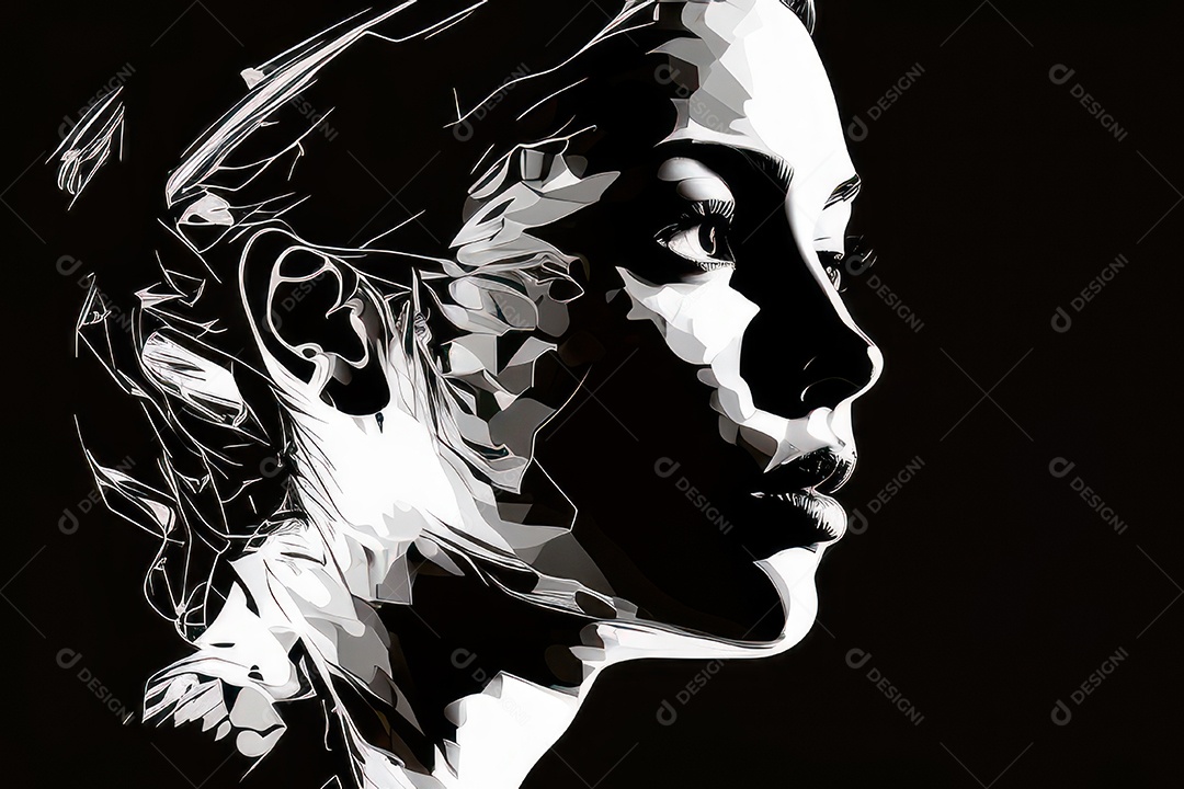 ilustração 3D de mulher Dia Das Mulheres.