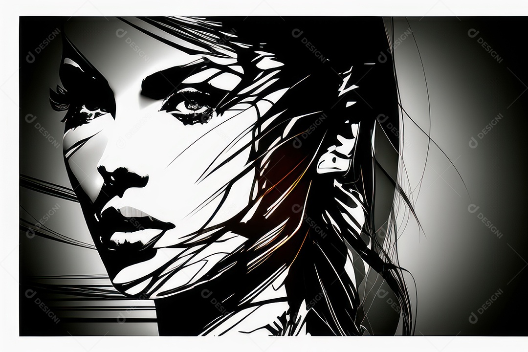 ilustração 3D de mulher Dia Das Mulheres.