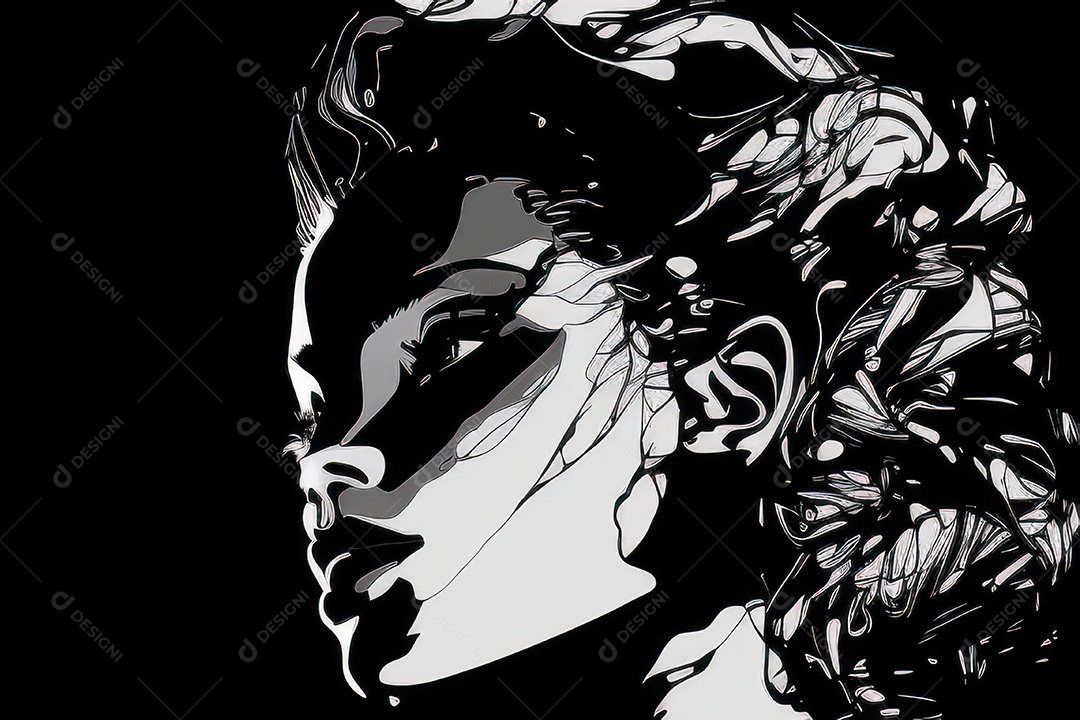 ilustração 3D de mulher Dia Das Mulheres.