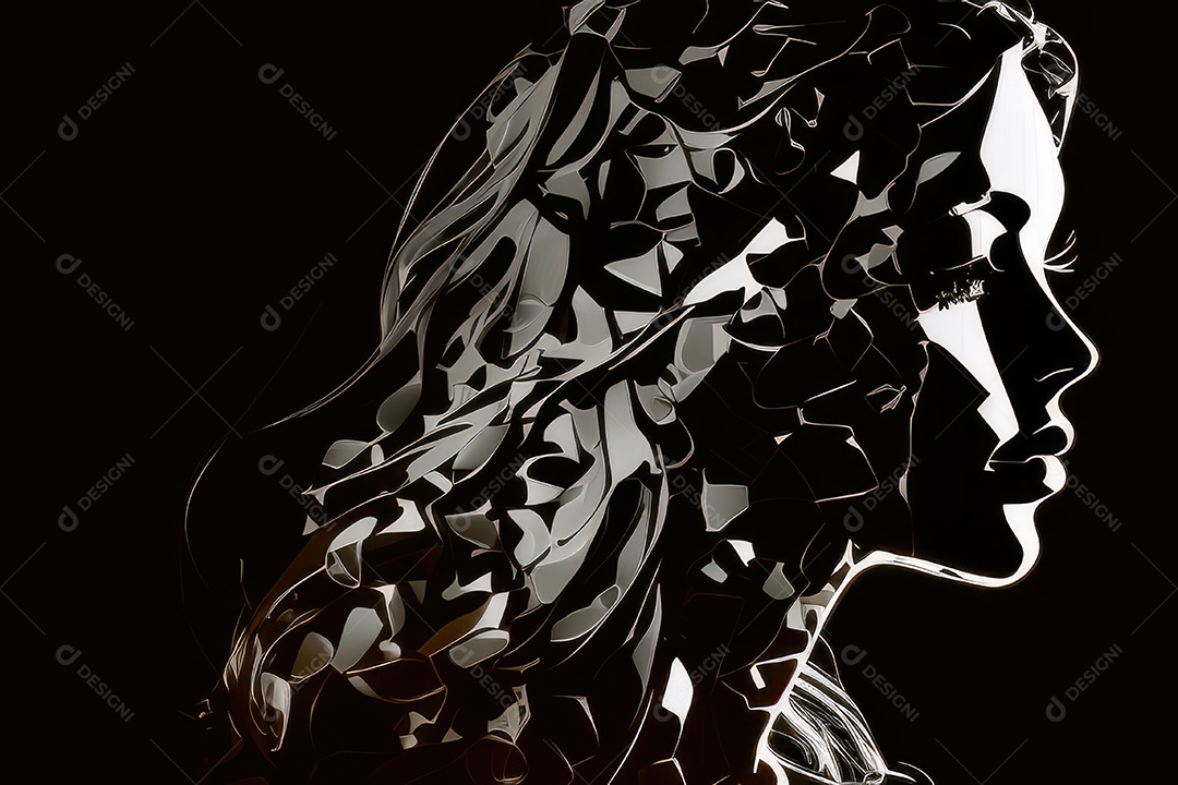 ilustração 3D de mulher Dia Das Mulheres.