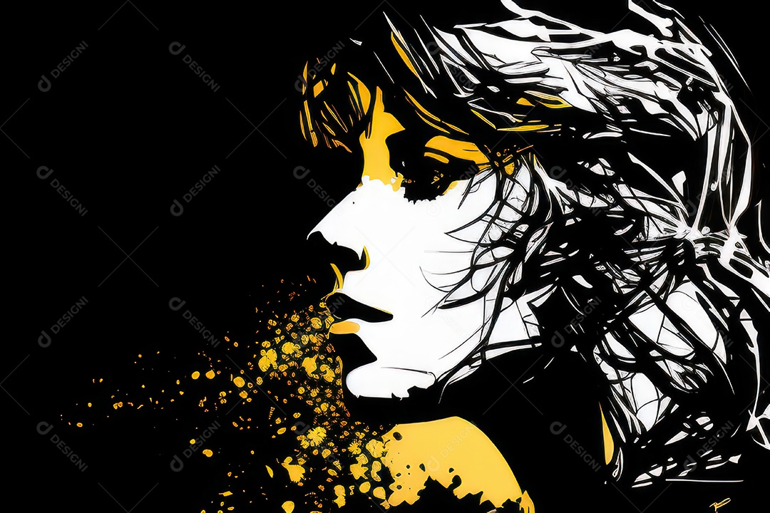 ilustração 3D de mulher Dia Das Mulheres.