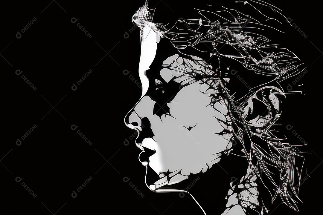 ilustração 3D de mulher Dia Das Mulheres.