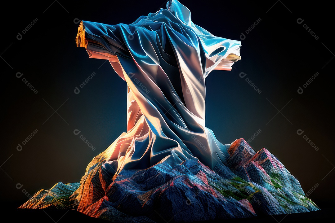 Cruz Realística de Jesus Cristo.