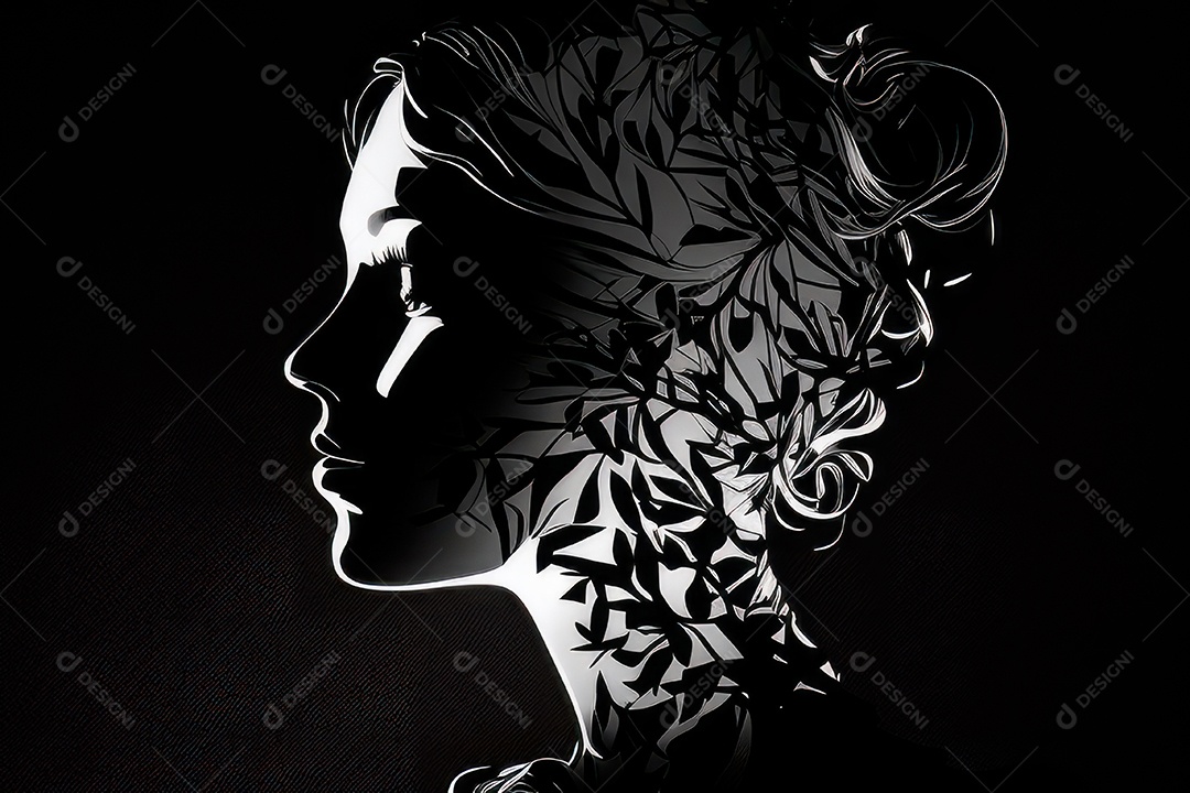 ilustração 3D de mulher Dia Das Mulheres.