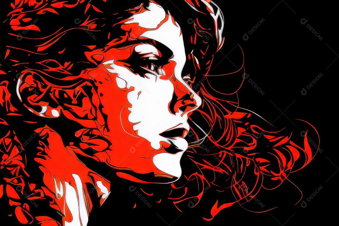 ilustração 3D de mulher Dia Das Mulheres.