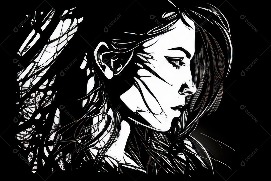 ilustração 3D de mulher Dia Das Mulheres.