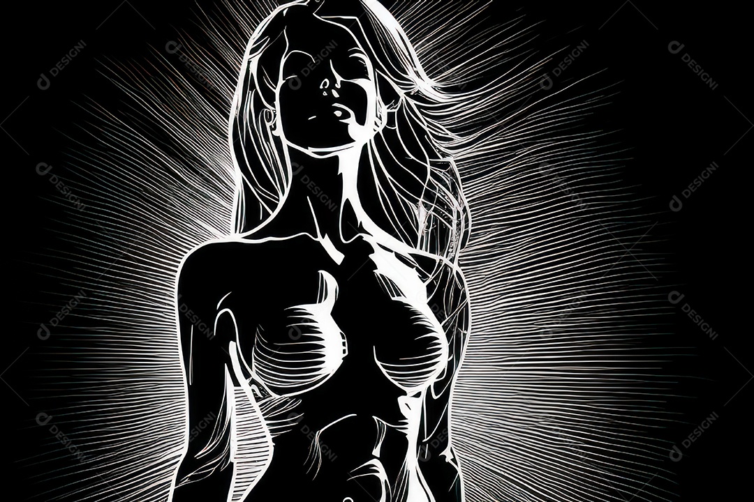 ilustração 3D de mulher Dia Das Mulheres.