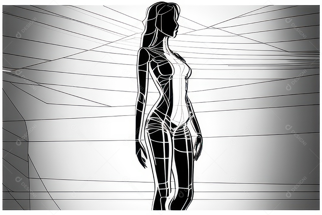 ilustração 3D de mulher Dia Das Mulheres.