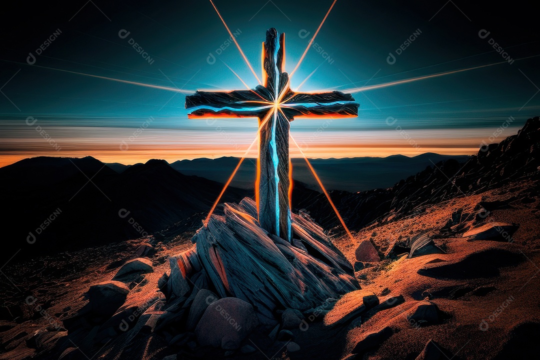 Cruz Realística de Jesus Cristo.