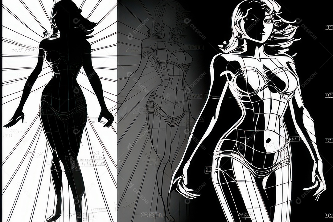 ilustração 3D de mulher Dia Das Mulheres.