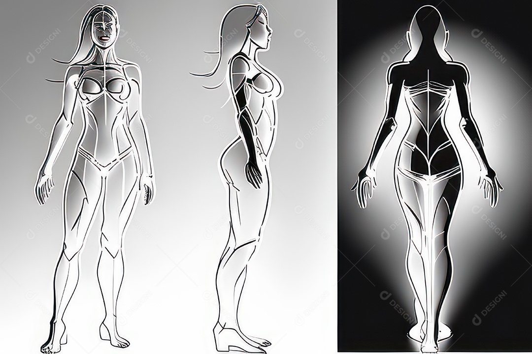 ilustração 3D de mulher Dia Das Mulheres.