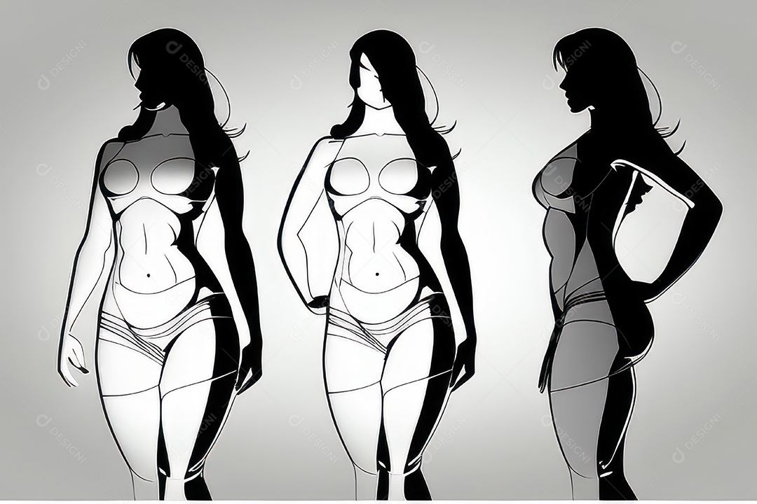 ilustração 3D de mulher Dia Das Mulheres.