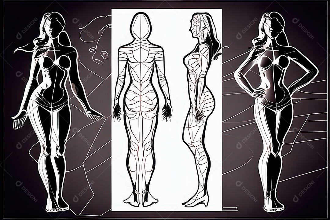 ilustração 3D de mulher Dia Das Mulheres.