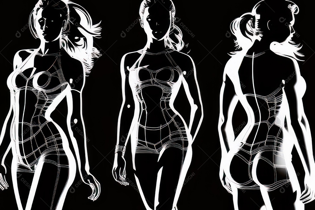 ilustração 3D de mulher Dia Das Mulheres.