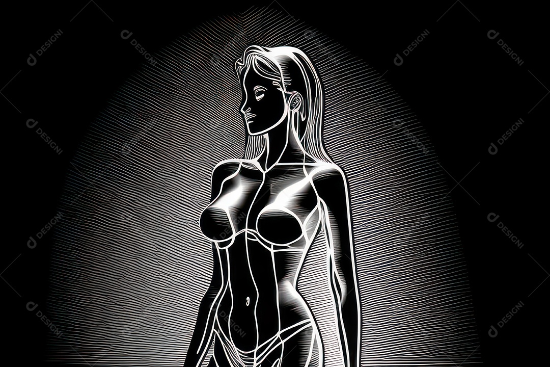 ilustração 3D de mulher Dia Das Mulheres.