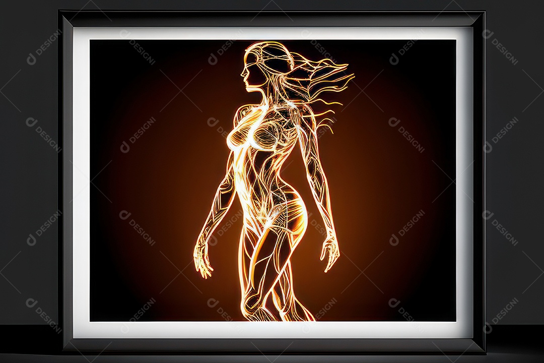 ilustração 3D de mulher Dia Das Mulheres.