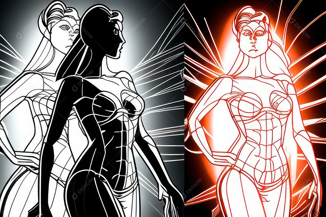 ilustração 3D de mulher Dia Das Mulheres.