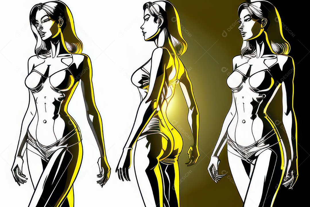 ilustração 3D de mulher Dia Das Mulheres.