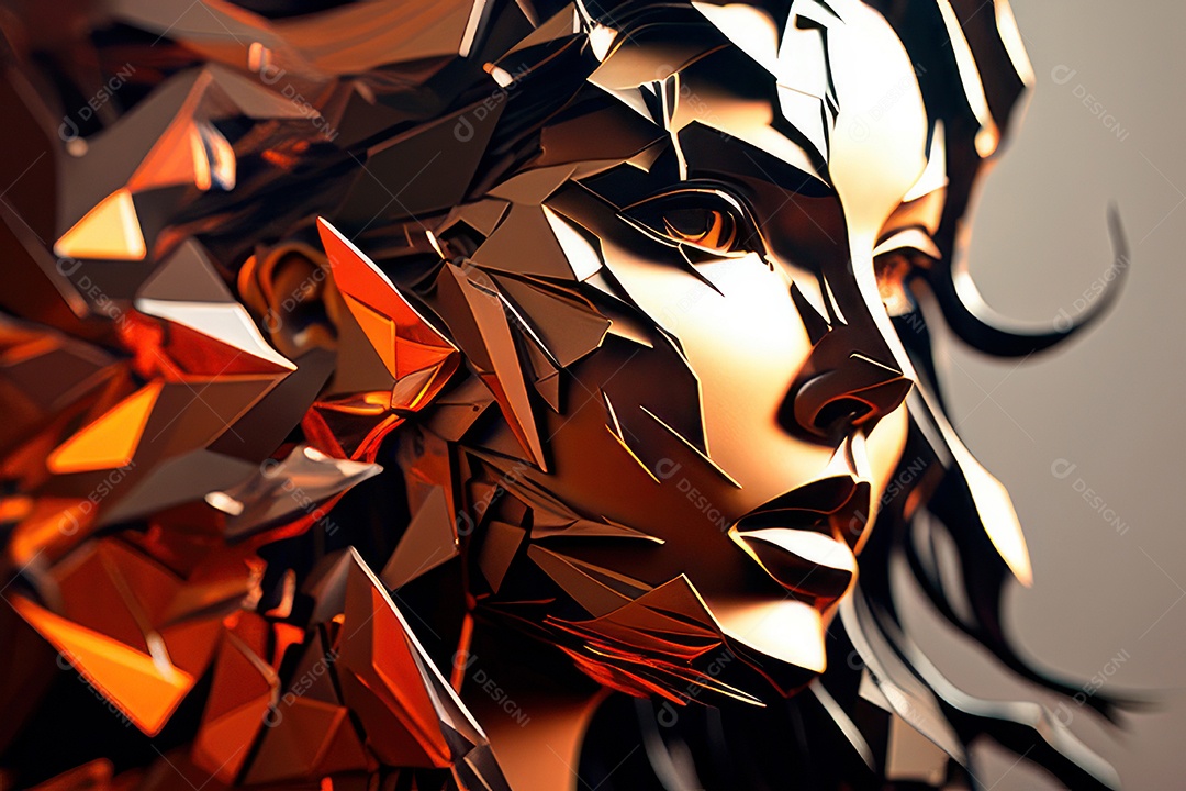 ilustração 3D de mulher Dia Das Mulheres.