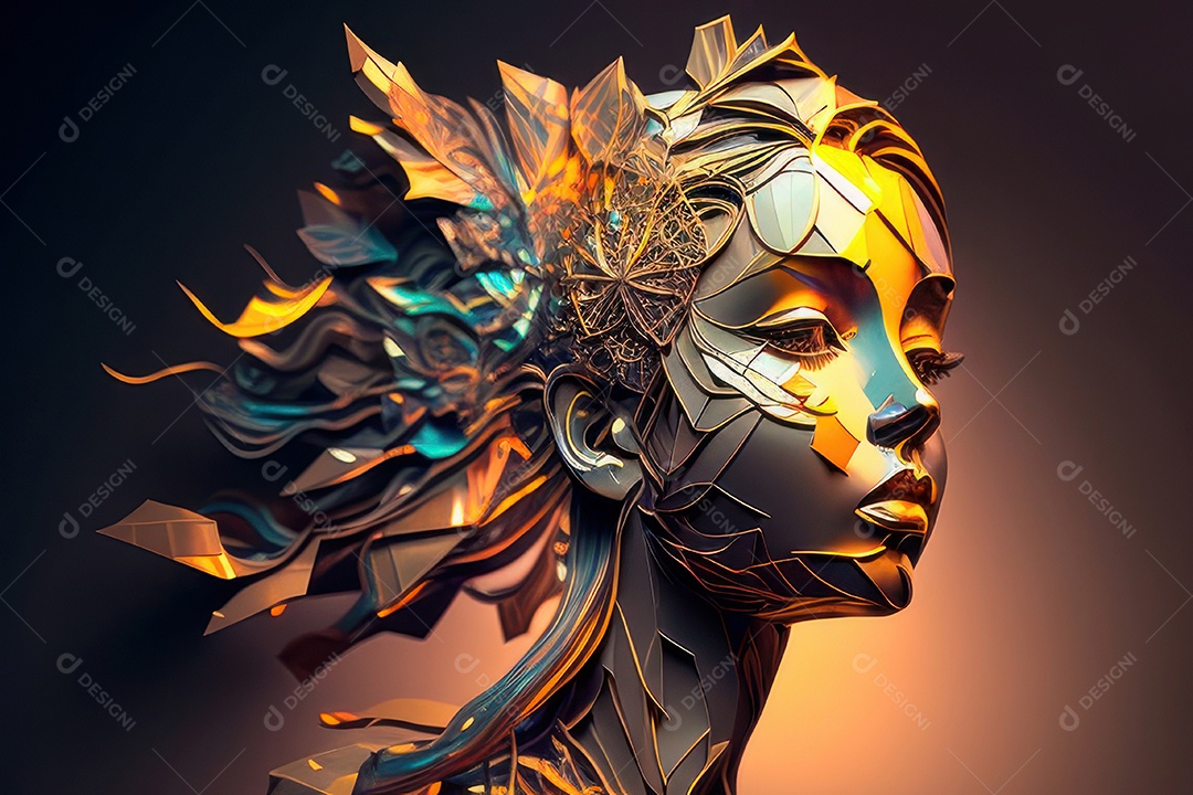 ilustração 3D de mulher Dia Das Mulheres.