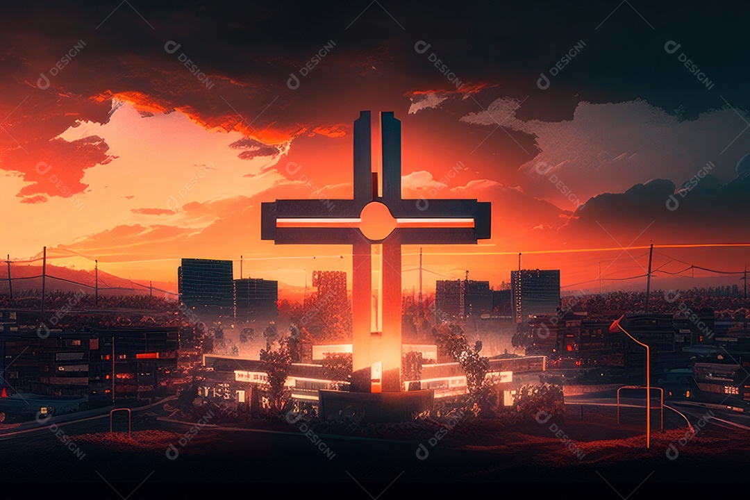 Cruz Realística de Jesus Cristo.