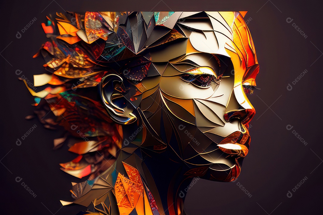 ilustração 3D de mulher Dia Das Mulheres.