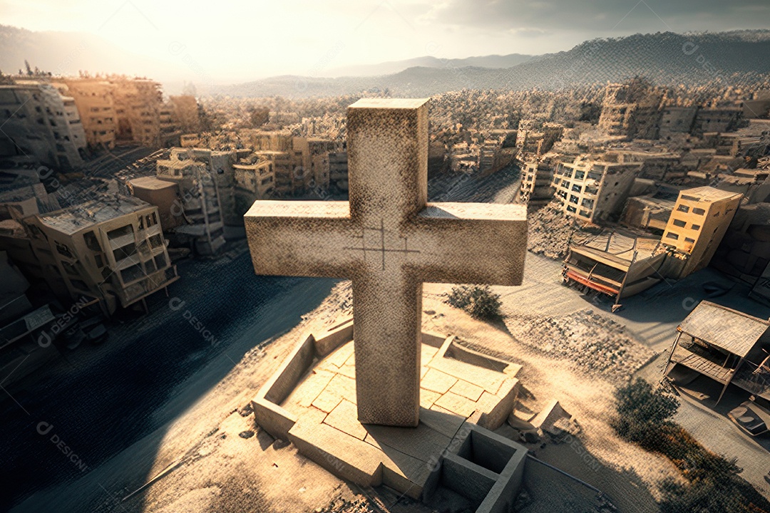 Cruz Realística de Jesus Cristo.