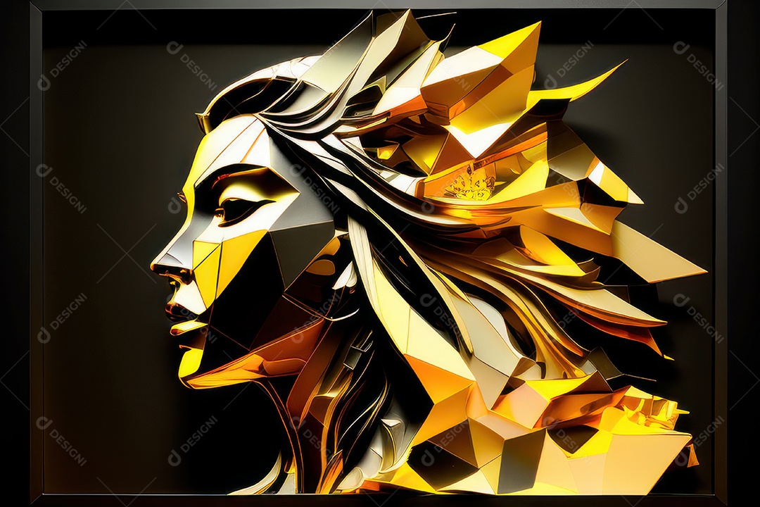 ilustração 3D de mulher Dia Das Mulheres.