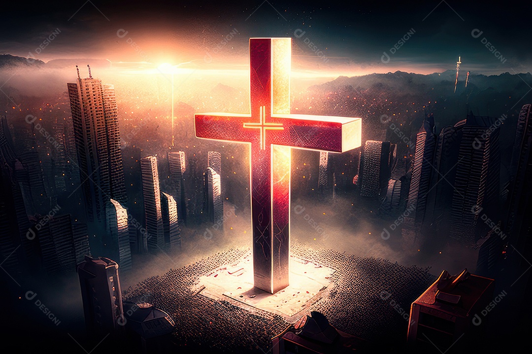 Cruz Realística de Jesus Cristo.