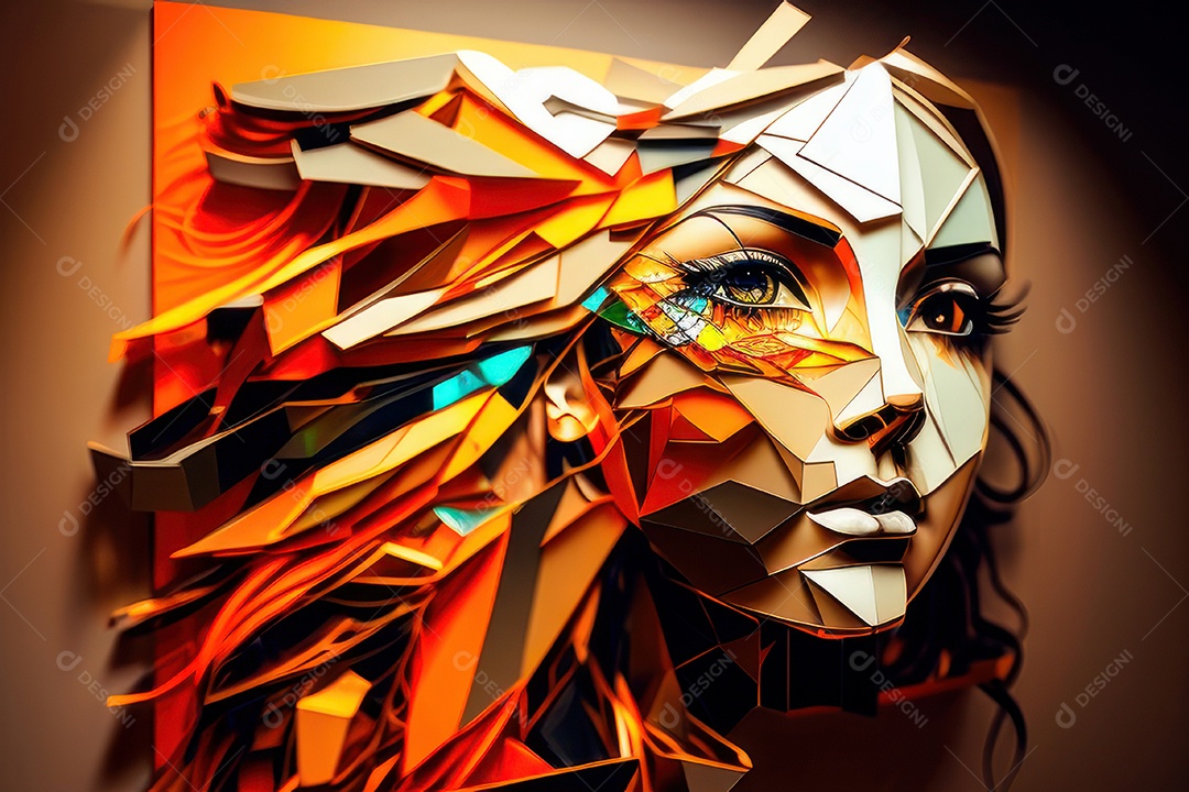 ilustração 3D de mulher Dia Das Mulheres.