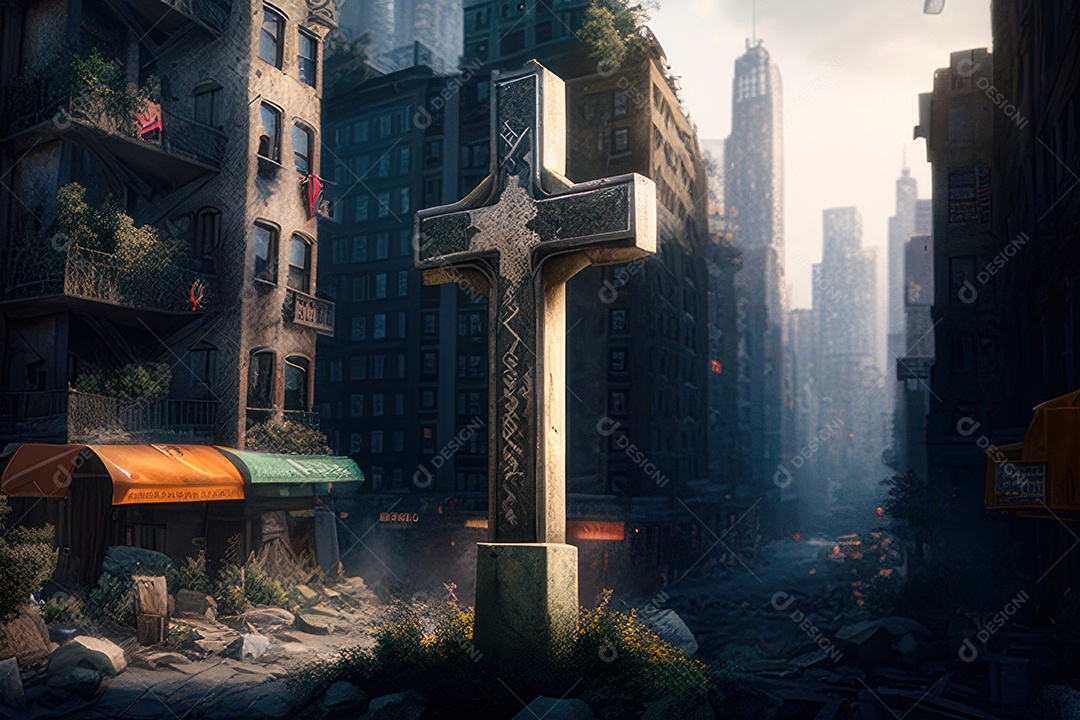 Cruz Realística de Jesus Cristo.