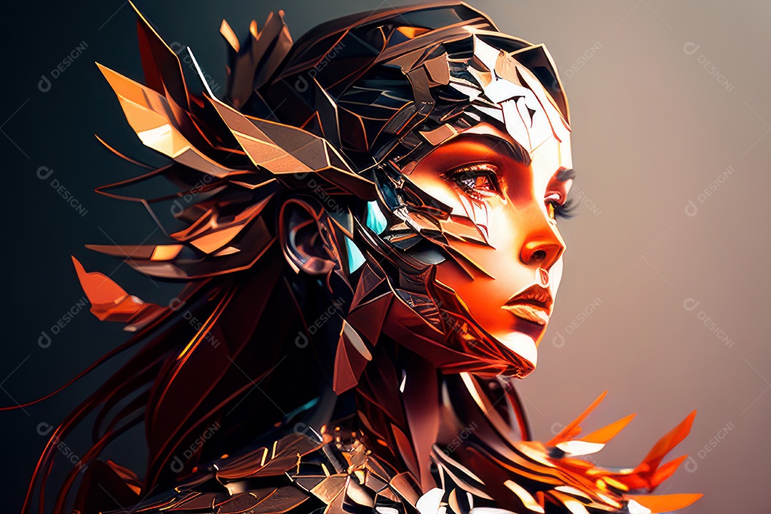 ilustração 3D de mulher Dia Das Mulheres.