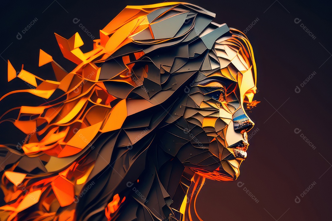 ilustração 3D de mulher Dia Das Mulheres.