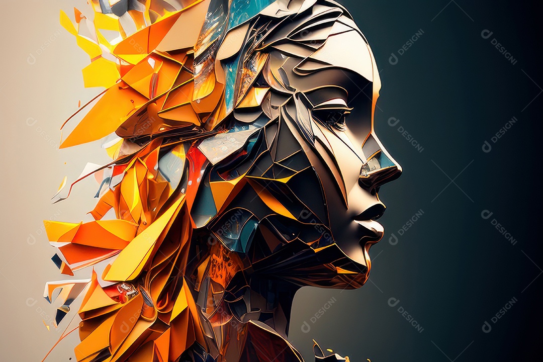 ilustração 3D de mulher Dia Das Mulheres.