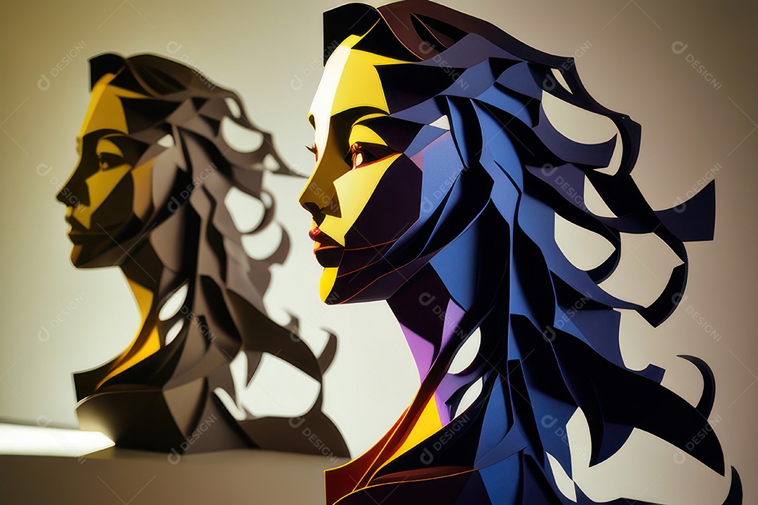 ilustração 3D de mulher Dia Das Mulheres.