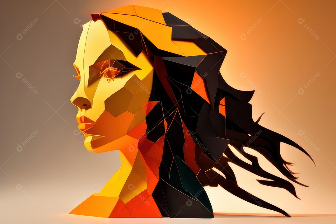 ilustração 3D de mulher Dia Das Mulheres.