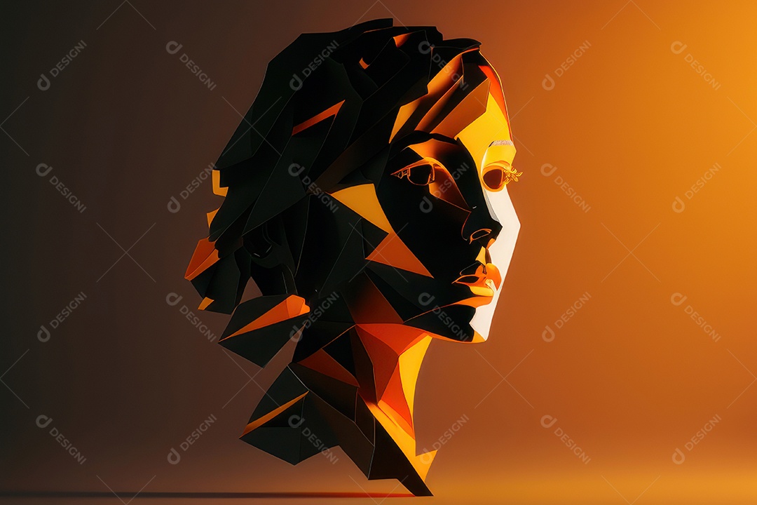 ilustração 3D de mulher Dia Das Mulheres.